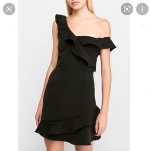 NWT Express Off the shoulder ruffle sheath dress